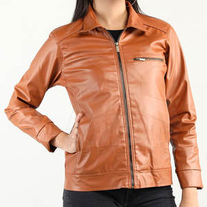 Veste en cuir véritable pour femme à manches longues respirant utilisation en extérieur prix bon marché pour la saison d'hiver - Product Image 3