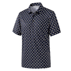 Nouveaux designs, chemises pour hommes grande taille en tissu personnalisé anti-rides, avec logo personnalisé et manches courtes - Product Image 3