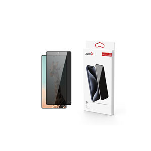 Protection d'écran en verre trempé anti-espion Premium pour Samsung Galaxy S25 Ultra, installation facile, 9H, couverture intégrale, noir - Product Image 1