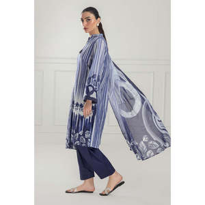 ชุดสูทผ้าลินินพิมพ์ลายแลคเกอร์ 3 ชิ้นสำหรับผู้หญิง ยี่ห้ออินดิโก เหมาะสำหรับใส่ทำงานหรือสไตล์ลำลองในฤดูร้อน - Product Image 4