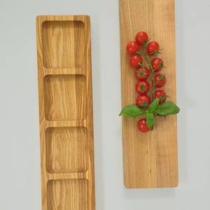 Bandeja de aperitivos dividida larga personalizada, bandeja de madera para servir, plato de comida para fiestas - Product Image 2