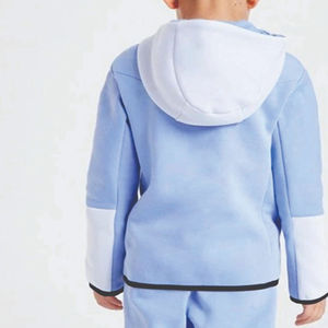 Survêtement pour enfants à la mode, survêtement uni pour garçons, ensemble 2 pièces, survêtement en polaire pour enfants, vêtements de survêtement tendance - Product Image 6