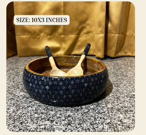 ชามสลัดไม้ทรงกลมที่ทนทานพร้อมพิมพ์ยูวีอุปกรณ์บนโต๊ะอาหารสำหรับตกแต่งและใช้งานได้จริง - Product Image 6