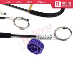 BWR515 Ensemble de réparation de lève-vitre électrique de porte avant droite pour voitures fabriquées en Turquie par Bross Auto Parts - Product Image 2