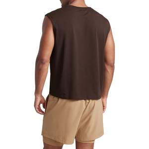 Men's Casual Sportswear Premium Quality Quick Dry Tank Top Knitted <b>Muscle</b> Top Gym Running Sleeveless Fitness Shirt All Season - Product Image 3