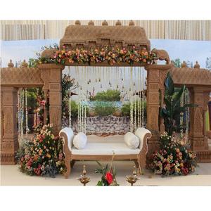 Managarai de boda de temática rústica, mantel de decoración de boda indio del Sur, estilo tradicional, configuración de Mandap DE BODA indio - Product Image 1