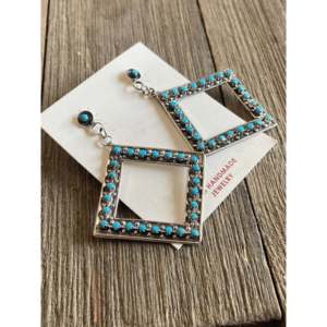 Vintage 18K Gold Plated <b>Shell</b> Drop Earrings with Freshwater Pearl Geometric Design - Product Image 1