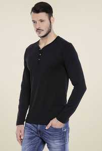 Boutons Henley T-shirts Hommes 100% Coton Polyester Henley T-shirts Hommes Slim Fit Respirant Henley T-shirts Hommes - Product Image 4