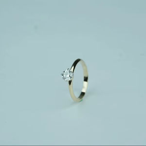 Bague Moissanite en diamant de laboratoire élégante coupe ronde VS1 clarté IGI SGL certifié or rose or argent exportation qualité vendeur - Product Image 1