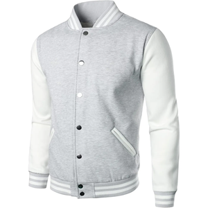 Oem Manufacturer High Quality Chenille Embroidery <b>Men</b> College Custom Baseball <b>Bomber</b> Letterman Crop Leather <b>Varsity</b> <b>Jacket</b> - Product Image 2