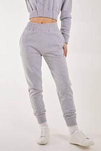 กางเกงวอร์มผ้าฝ้ายยั่งยืนสำหรับผู้หญิง สไตล์ฮิปฮอป สตรีทแวร์ ซับในขนแกะ เอวยางยืดปานกลาง ทรงขาบาน สำหรับฤดูใบไม้ร่วงและฤดูหนาว - Product Image 2