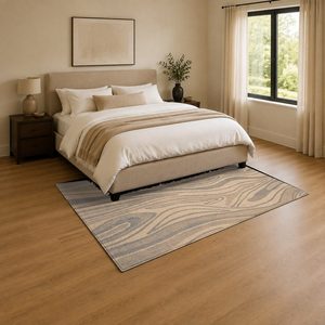 <b>RUGS</b> DEPOT LXDP-0669 Wholesale Beige Brown Modern Vintage Digital Printed Machine Washable Chenille Area <b>Rug</b> <b>Non</b> <b>Slip</b> - Product Image 3