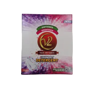 Spray Dried Detergent Powder Supplier of V2 Washing Clothes Detergent Powder 110g Available with Custom Fragrance at Low Price