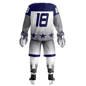Uniforme de hockey sobre hielo de 100% poliéster cómodo personalizado disponible en tamaños personalizados - Product Image 2