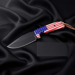 Handmade Black Powder <b>Coated</b> Stainless <b>Steel</b> Hunting Skinner Knife Fixed Blade Knives With Handle Outdoor Knives Industrial OEM - Product Image 5