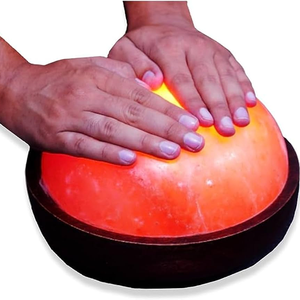 Dôme de pied de sel de l'Himalaya écologique personnalisable OEM lampe de désintoxication électrique prix d'usine direct artisanat naturel de style religieux - Product Image 1