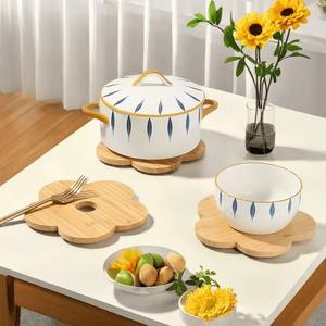 ชุดแผ่นรองน้ำชาและเครื่องดื่มที่ทนทานสำหรับโต๊ะในบ้านพร้อมโลโก้ที่วางแบบปรับแต่งได้ - Product Image 3