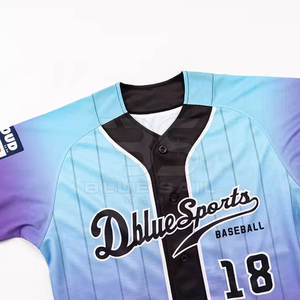 Jersey de béisbol del equipo Costuras duraderas y tela ligera para uso prolongado Jersey de béisbol impreso personalizado - Product Image 3