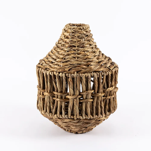 Boho <b>Hyacinth</b> <b>Vase</b> Natural Made in Vietnam Ecofriendly material for Home Decor and tableware decoration Wholesale - Product Image 1