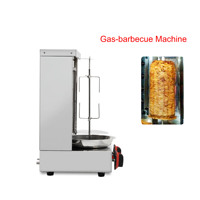 Barbecue vertical à gaz commercial en acier inoxydable pour viande, poulet, fruits de mer, restaurant, stand alimentaire