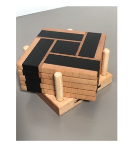 ¡Venta caliente posavasos de madera de nogal pulido de alta calidad nuevo mantel de mesa caliente mantel de pizarra y almohadilla para bebidas artículos calientes! - Product Image 4