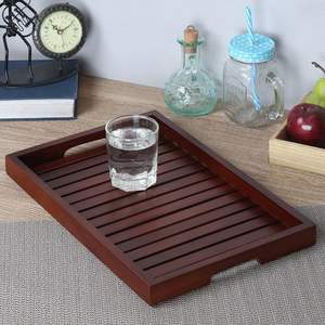 Bandeja de madera de una sola pieza, tamaño personalizado, material de alta calidad para uso en la cocina, para servir cenas en el hogar y el hotel - Product Image 2