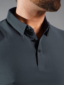 Nueva Camiseta de manga corta de verano para hombre, camiseta POLO bordada con solapa suelta de moda de negocios informal, camisa transpirable para hombre - Product Image 2