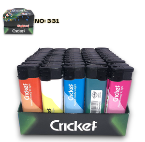Plastic  Multi Colors Disposable & <b>Refillable</b> Modern Cricket Lighter - Product Image 6