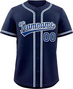 Jersey de béisbol de alta calidad, camisa con botones, estampado o cosido, número de nombre personalizado para hombres/mujeres/jóvenes - Product Image 2