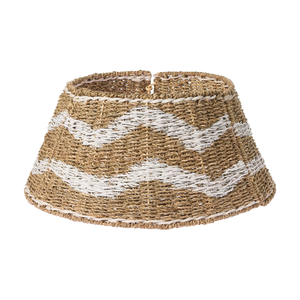 Handwoven New Design Natural Seagrass Christmas Tree Collar Boho-style Xmas Tree Skirt <b>Festive</b> <b>Decor</b> from Vietnam - Product Image 1