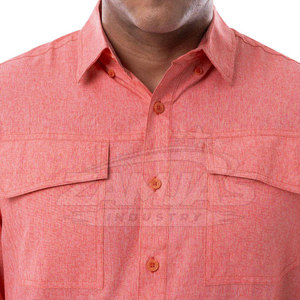 Camisa cargo a cuadros de fabricación pakistaní para hombre, con cierre de botones, corte regular, manga larga, estilo casual. - Product Image 4