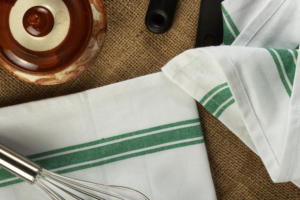 <b>Set</b> of 12 Vintage Strips Golf <b>Towels</b> 100% Cotton for Kitchen Green Color Checkered Pattern Woven Technique Home Use Children - Product Image 6