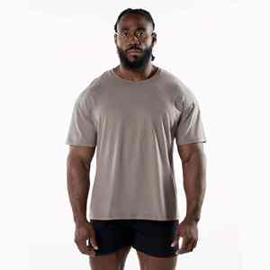 T-shirts en jersey de coton solide pour hommes à séchage rapide Chemises et hauts formels avec motif Tissu tricoté formel - Product Image 1