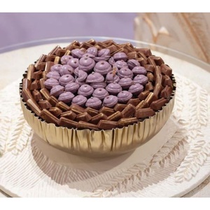 Nouveau bol de service à chocolat en métal Vintage bol à chocolat de la meilleure qualité doux serveur vaisselle plateau de serer au chocolat - Product Image 1