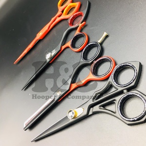 New Style Straight Sharp Japanese Stainless Steel Long Handle Right-Handed Thinning <b>Barber</b> Scissors for Hair Dressing Wholesale - Product Image 1