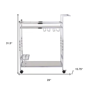 Chariot de bar de luxe en céramique de style américain, écologique, fait main, avec cadre robuste, pour la décoration intérieure et le service traiteur - Product Image 2