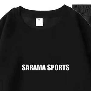 Conjunto Deportivo Personalizado con Bordado, Costura Personalizada, Logotipo Bordado Floral, Chándal con Cuello Redondo - Product Image 3