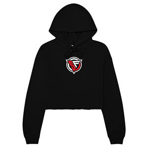 Wholesale Cheap 100% Cotton Pullover Hoodies for Women Custom <b>Printed</b> Streetwear Croptop Hoodies with Front Logo for Winter - Product Image 4