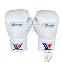 Guantes de Boxeo de Marca Privada, de Piel de Vacuno Premium, con Cierre de Cordones, Absorción de Impactos, Personalizables, para Adultos, de Secado Rápido