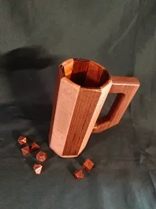 Chope en bois de teck 17oz faite à la main tasse à café en bois naturel avec agate pour Noël Style Viking voyage bière et tasse de jus - Product Image 4