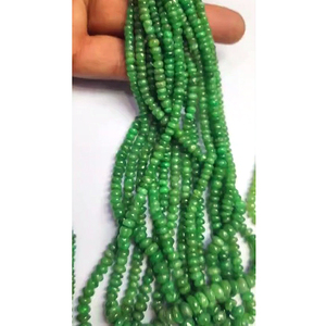 16 hebras de tsavorita natural 4-6mm redondel cuentas lisas 1575 Cts lote Iroc ventas 16 pulgadas collar de cuentas de piedras preciosas US $205 para todos - Product Image 5