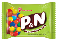 Confitería de azúcar de alta calidad 159G Vietnam nueva forma de bola crujiente dulce P & N leche Chocolate superior caramelo Normal para Decoración
