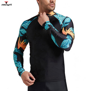 Nouveau style Rash Guard pour homme à compression, respirant, anti-UV UPF50, avec impression par sublimation et logo personnalisé - Product Image 5