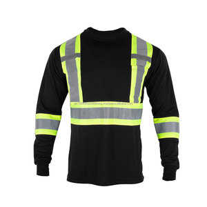 Wholesale Customizable Hi Vis Long Sleeve T-<b>Shirts</b> Safety Reflective Clothing Logo Water-Proof Feature Online Sale for Players - Product Image 2