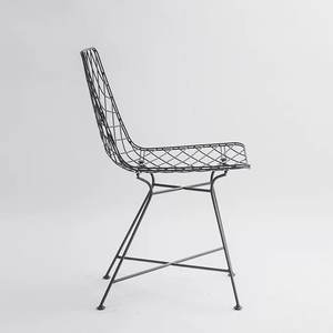 Durable Black Powder Coated Metal Wire <b>Chair</b> Comfortably Suspended Indoor and Outdoor Decorative Furniture for Home Living Room - Product Image 4