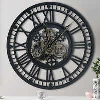 Horloge murale en métal de style indien classique, design moderne, aiguilles à quartz, adaptée à l'extérieur, idéale pour les mariages, les anniversaires, la décoration de la maison, les cadeaux et autres occasions.