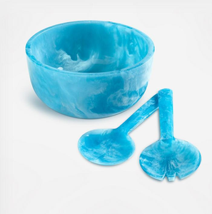 Bol à bijoux et saladier en résine personnalisés avec cuillère pour décoration de table et de dîner - Product Image 1