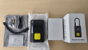 Gonfleur de pneus portable intelligent avec écran LCD numérique, <span class=keywords><strong>compresseur</strong></span> d'air sans fil 150 PSI pour pneus de voiture et de vélo - Product Image 5