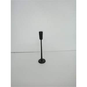 Elegant Mid-Century Modern Iron <b>Candle</b> Stand Slim Tall <b>Black</b> <b>Pillar</b> Candlestick for Luxury Home Decor Hotel Restaurant Event - Product Image 1