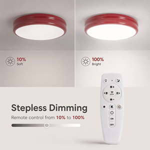 Modern Round Ultra Slim Dimmable <b>LED</b> Ceiling <b>Light</b> With Remote Control 3CCT Acrylic Iron For Living Room Bedroom 60W - Product Image 4